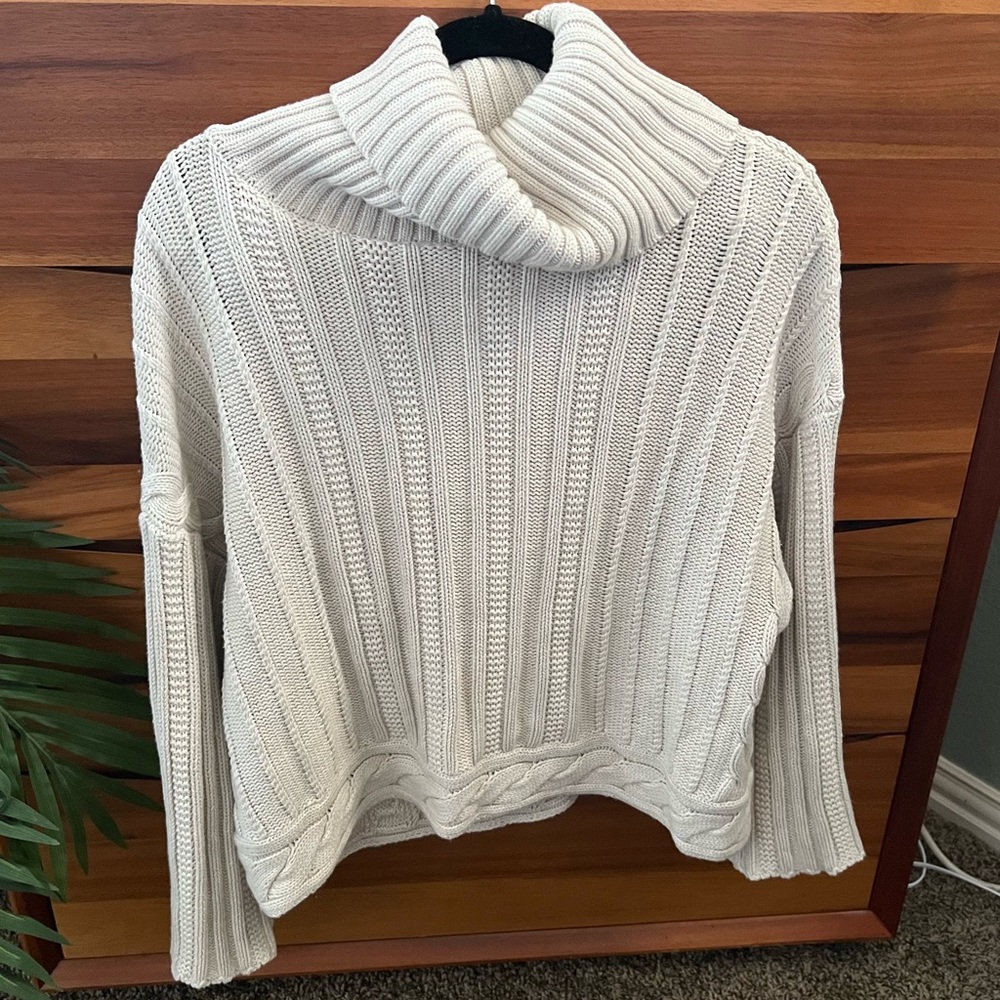 Gap cropped cowl neck sweater